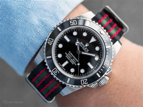 rolex submariner velcro strap|rolex submariner on nato strap.